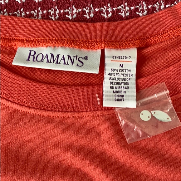 Roaman’s Top - Size M NWT - Picture 3 of 5